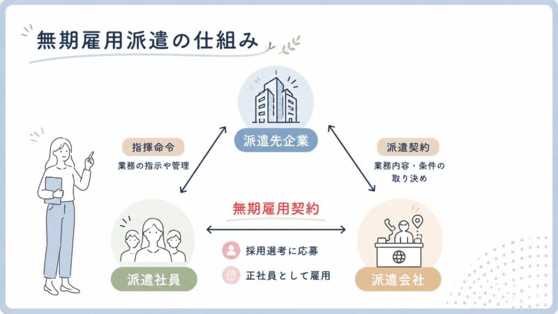 無期雇用派遣の仕組み