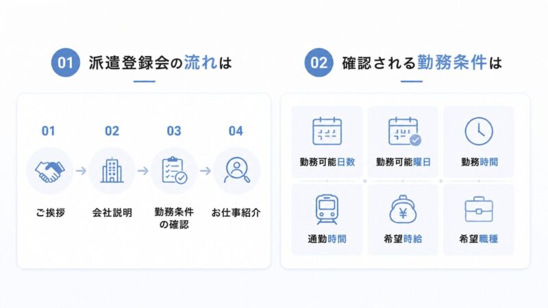 そもそも派遣登録会って何するの?