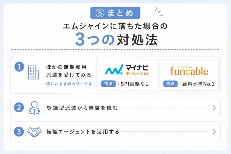 エムシャインに落ちた場合の対処法