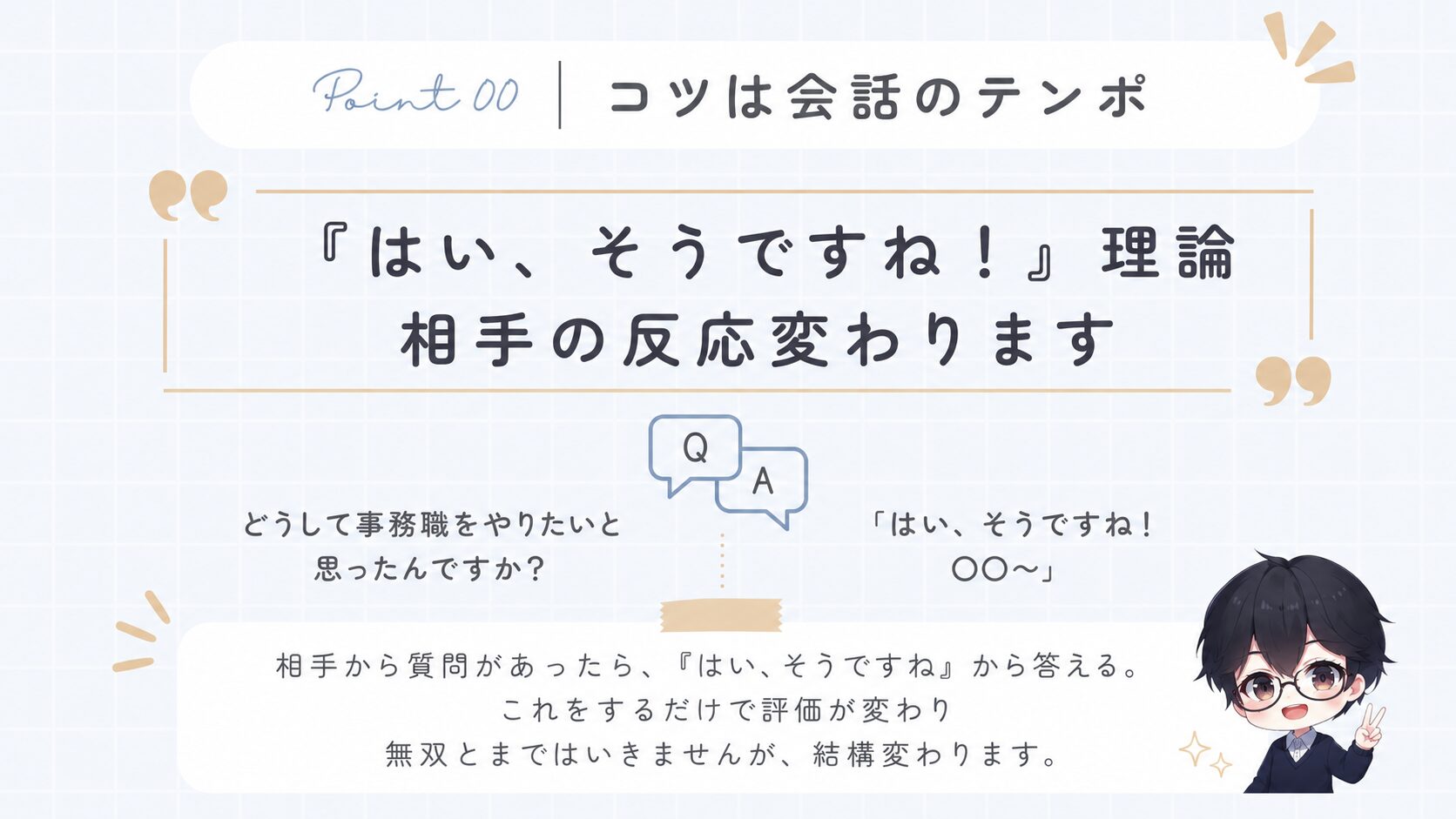 会話のテンポを意識する【現役営業のコツ】