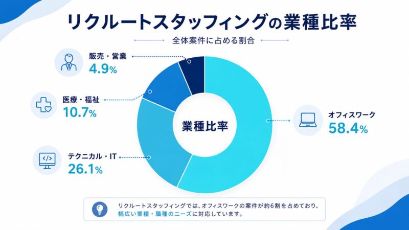 派遣求人の業種比率