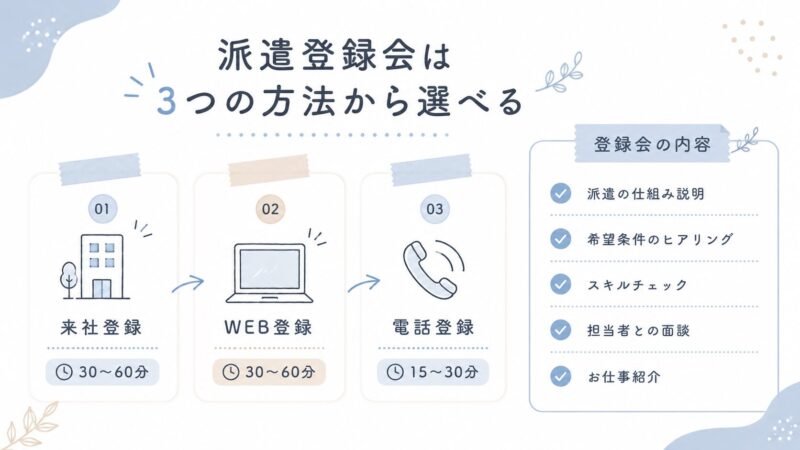 派遣登録会の実施